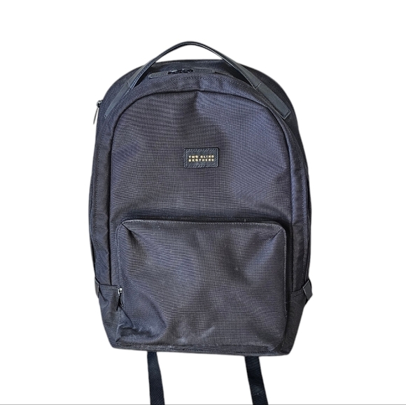 Two Blind Brothers Black Canvas Laptop Backpack Bag - Picture 1 of 7